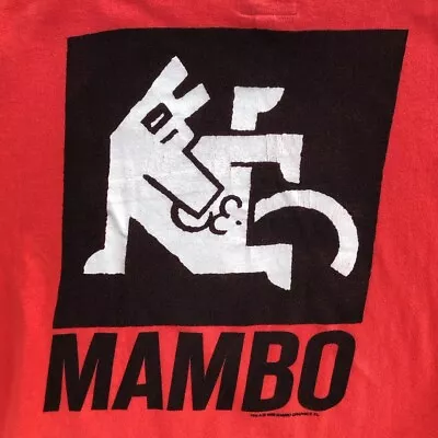 Vtg 1989 Mambo The Dog Iconic Popart Graphics Tee - Size XL • $55