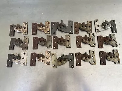 Lot Of 15 Vintage Cast Iron Shutter Hinges Hardware #1353 • $139.99