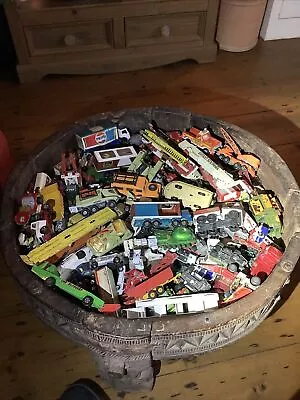 Joblot Of Over 100 Old Lesney Matchbox Diecast Toy Cars Some Rare Construction • £75