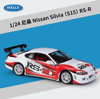 Welly 1:24 Nissan Silvia S15RS-R Model Car Vehicles New In Box • $34.98