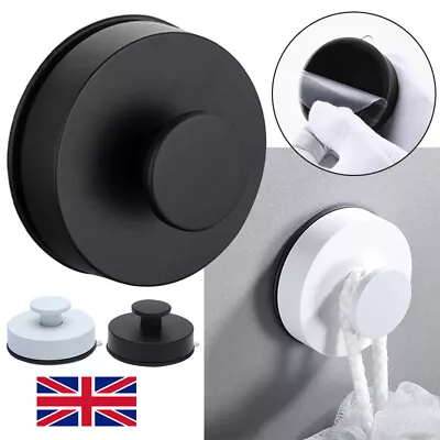 2Pcs Strong Vacuum Suction Cup Hook Shower Towel Holder Hooks Bathroom Kitchen • £3.99