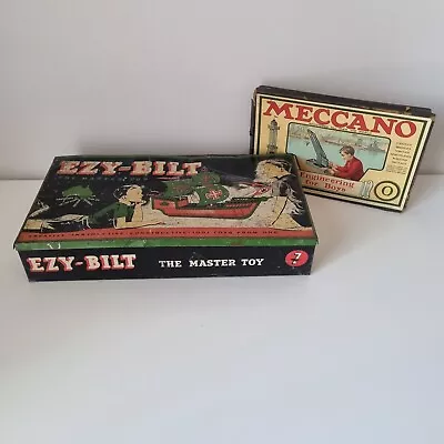 Vintage Meccano And Ezy Bilt Sets With Original Boxes And Booklets Free Postage • $350