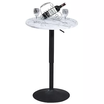 23.6inches Round Cocktail Bar Table With Metal Base Tall Bistro Pub Table A... • $131.68