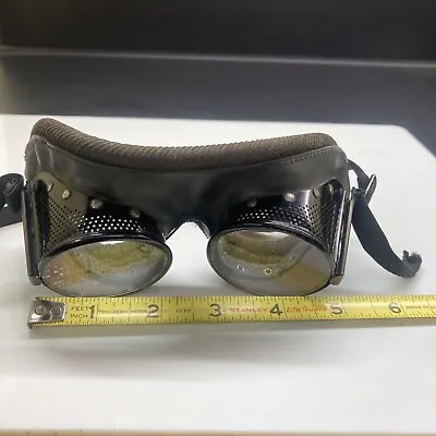 Vintage Wilson Safety Goggles Motorcycle Goggles Steampunk  • $64.50