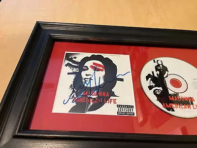New Rare Professionally Framed Madonna Signed Cd American Life Booklet • $149.99