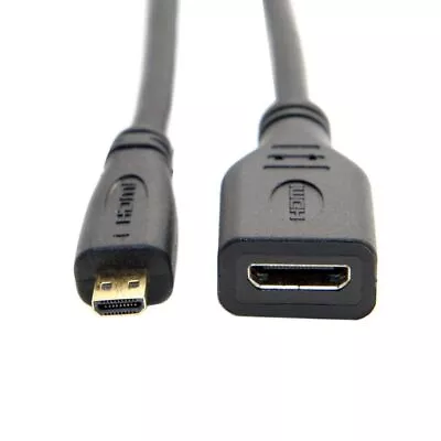 Micro HDMI Type D Male To HDMI Type A Female Cable Adapter Converter Connectors • $6.99