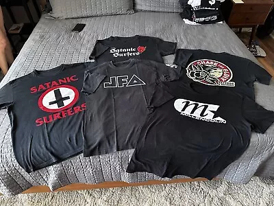 T-SHIRT LOT 5-PACK Skate Punk Millencolin Satanic Surfers JFA - SZ L • $25