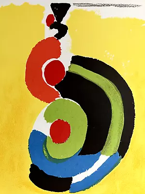 Sonia Delaunay Original Lithograph  Composition   Rare Mourlot Print Paris 1972 • $249