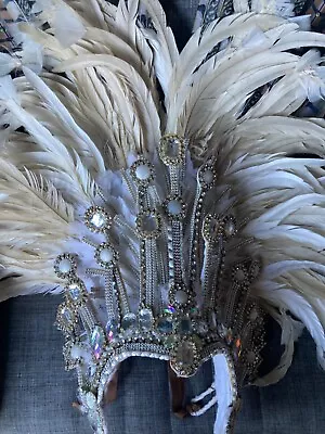  Samba Headdress Burlesque Headpiece Feather Cabeca Show Girl Drag Queen • $300