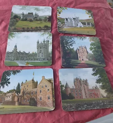 Vtg Pimpernel Placemats Scottish Castles 9x8 Set Of 6 • $45