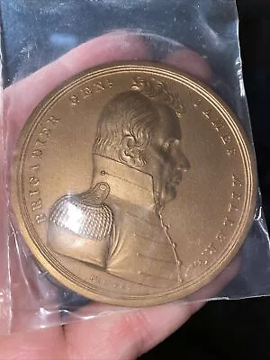 19th Century U.s. Mint Medal Mi 17 Brigadier General James Miller 65mm Bronze ! • $40