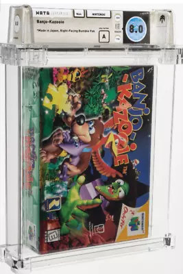 Banjo Kazooie N64  8.0 A NTSC SEALED WATA GRADED Made In Japan Grail Nintendo • £2999