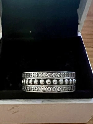 $25 • Buy Pandora Silver Ring Size 52