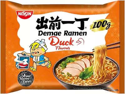 Nissin Demae Ramen Duck Instant Noodles 10x100g • £8.49