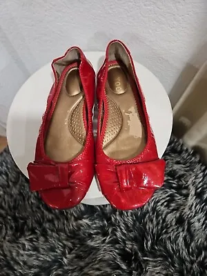 ME TOO Women's Balletflat RED Shoes Size: 7 • $37