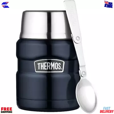 Thermos Stainless King Vacuum Insulated Food Jar 470Ml Midnight Blue SK3000MB • $38.12