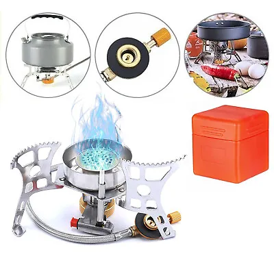 3900W Portable Backpacking Camping Gas Stove With Piezo Ignition Outdoor Furnace • $10.45