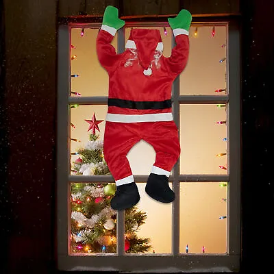 $13.99 • Buy Christmas Hanging Santa Claus Yard Climbing Xmas Party Decoration Indoor Outdoor
