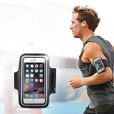Sports Arm Band Mobile Phone Holder Bag Running Gym Armband Exercise All Phones • £4.59
