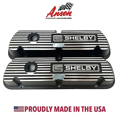 CS SHELBY Cobra GT350 Mustang Black Valve Covers Ford 289 302 Valve Covers   • $249