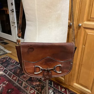 Vintage Guido Saddle Leather Crossbody • $30