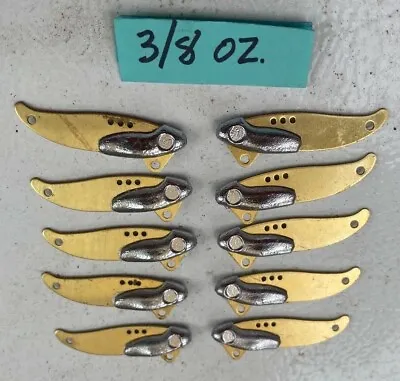 Lot Of 10 Vibrating Blade Bait 3/8oz. Brass • $18.25