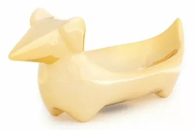 Lauren Conrad Trinket Tray LC NMS12487 Gold Ceramic Dog Daschund • $14