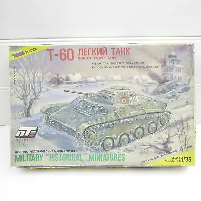 Soviet T-60 Light Tank - Zvezda 1/35 Model Kit - T3501 - Sealed Parts • $25