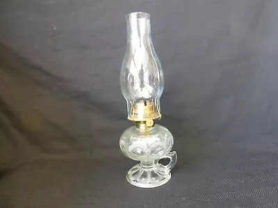 Antique Zipper Loop Early American Pattern Glass Finger Lamp • $25