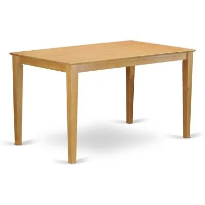 Atlin Designs Rectangular Solid Wood Dining Table In Oak • $302.99