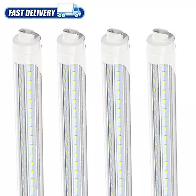 R17D HO T8 8FT LED Tube Light Bulb 72W Clear V-Shape LED Shop Light 4~25 Pack • $288.79