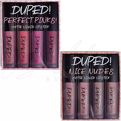 W7 Duped! Matte Liquid Lipstick Set *Nice Nudes / Perfect Pinks* *CHOOSE SHADE* • £6.29