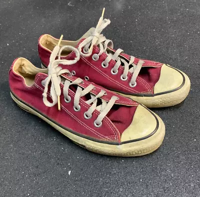 Vintage Converse Chuck Taylor All Star - Low - 6.5 - Maroon • $29.99