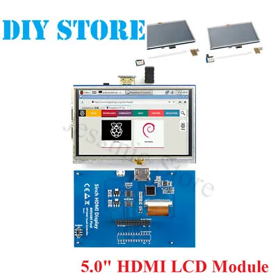 5 Inch HDMI LCD Touch Screen Display Module 800x480 TFT Monitor For Raspberry Pi • $34.55