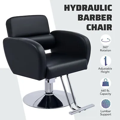 Classic Adjustable Styling Salon Barber Chair 360° Swivel Hairdressing Chair • £159.99