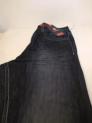 Southpole 6181 Straight Leg Precision Cut Jeans Dark Sand Blue 32x32 • $25.99