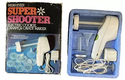 Vintage Wear Ever Super Shooter Cookie Baked Canape Electric Candy Maker 70001 • $68.95