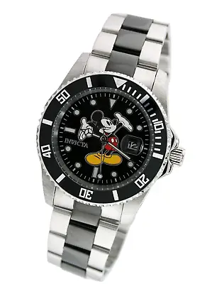 New Invicta 32385 Disney Limited Edition Mickey Mouse Quartz Watch Black 42mm • $109.99
