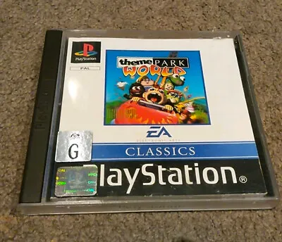 Theme Park World *Classics* PS1 PS2 PS3 PAL *Complete* Free Postage • $16.91