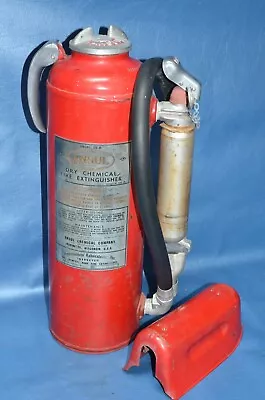 Vtg 1960s Ansul Dry Chemical Fire Extinguisher 20-B Big Red Pressure Cartridge • $249.99