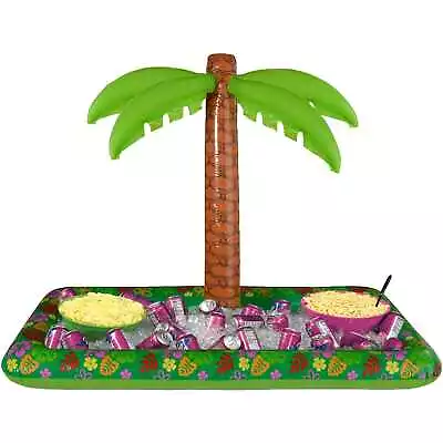 Inflatable Palm Tree Blow Up Buffet Drinks Food Cooler Hawaiian Luau Party • $32.99