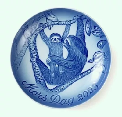 BING & GRONDAHL 2023 Mother’s Day Plate B&G Mother SLOTH With YOUNG - New In Box • $61.60