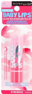 New~Maybelline Baby Lips Glow Hydrating Lip Balm My Pink • $8.25