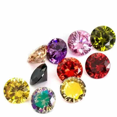 Glass Diamond Gemstone Zirconia Jewelry Making Gems Ring Necklace Earring 50 Pcs • $11.26