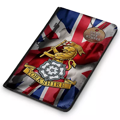 Personalised Army Passport Case Yorkshire Regiment Travel ID Card Holder MUP65 • £8.95