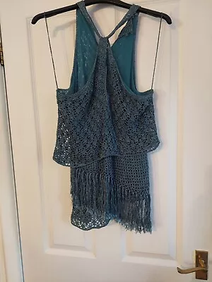 £15 • Buy Womens Ladies Top Size 16 Teal Metallic Next New