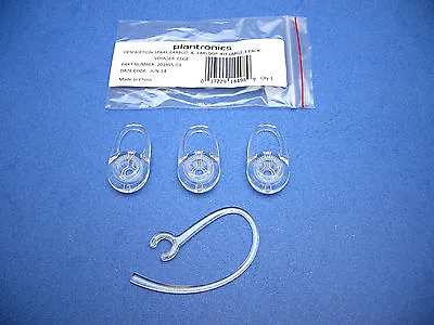 Plantronics Voyager Edge Clear Earbud Ear Tip Kit Large 3 Pack + 1 Ear Hook Loop • $36.98