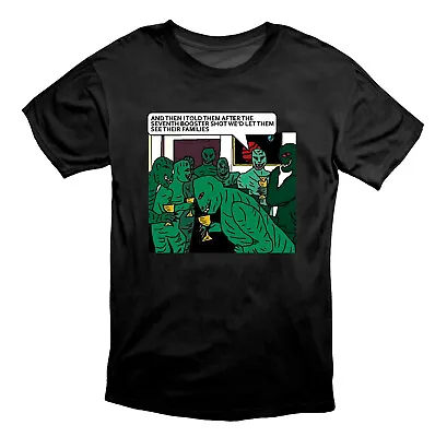 £15.99 • Buy Lizard People Vaccination Booster NWO Meme T Shirt Black