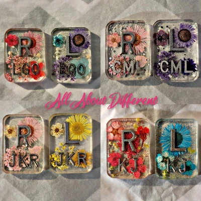$24.99 • Buy Floral Glitter Flower Xray Markers With Or Without Initials Or Student Number!!