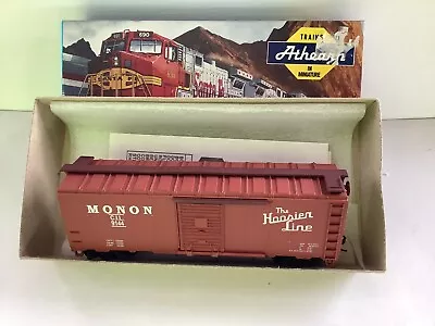 Athearn -monon #9144 Box Car  The Hoosier Line  - Ho Scale-used • $13